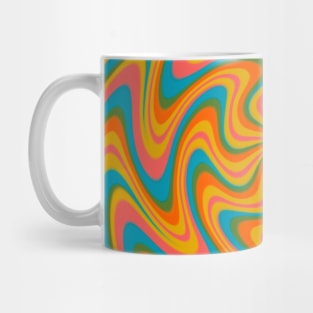 Retro Abstract 70s Spiral Psychedelic Mug